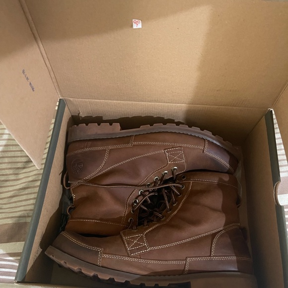 Timberland Men's Dark Brown Leather Boots - Picture 1 of 8